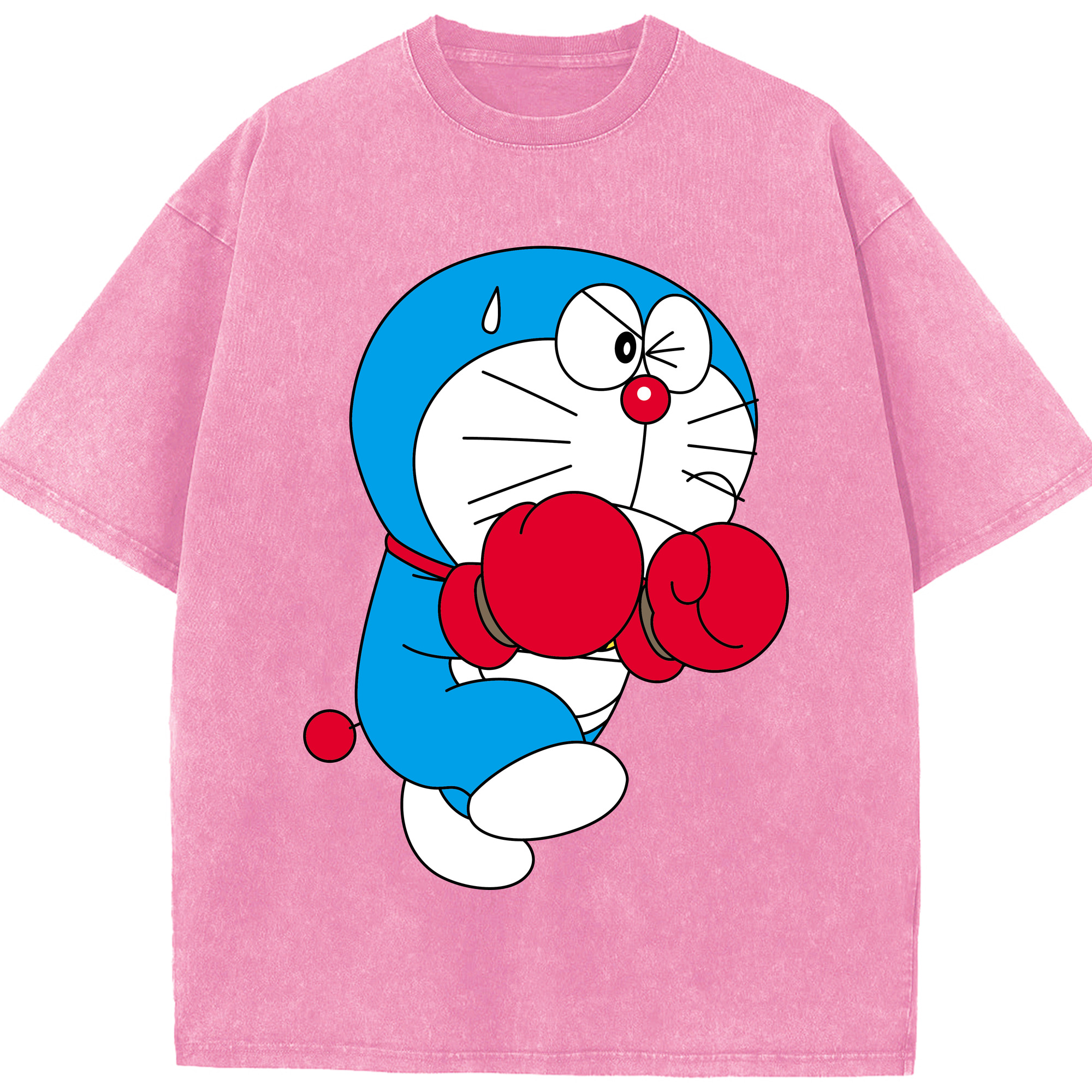 （画像用） ドラえもん Doraemon 綿100% ヴィンテージ風 半袖Tシャツ（フロントプリント）